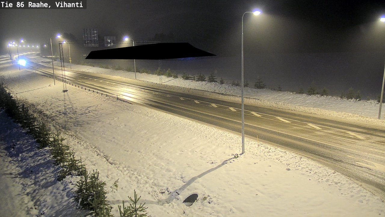 Weather Camera Image Väg 86 Raahe, Vihanti, Raahe, Pohjois-Pohjanmaa