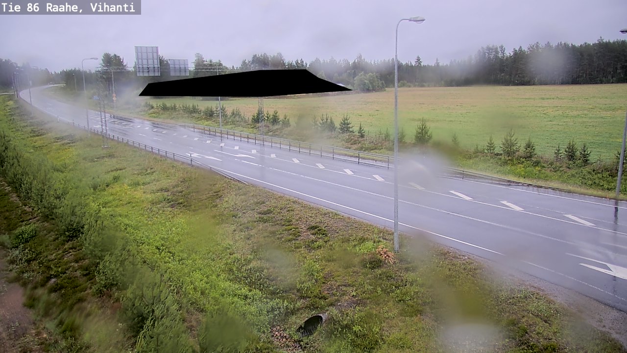 Weather Camera Image Väg 86 Raahe, Vihanti, Raahe, Pohjois-Pohjanmaa