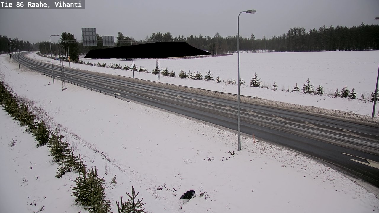 Weather Camera Image Väg 86 Raahe, Vihanti, Raahe, Pohjois-Pohjanmaa