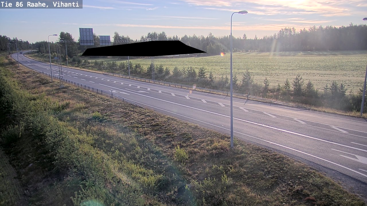 Weather Camera Image Väg 86 Raahe, Vihanti, Raahe, Pohjois-Pohjanmaa