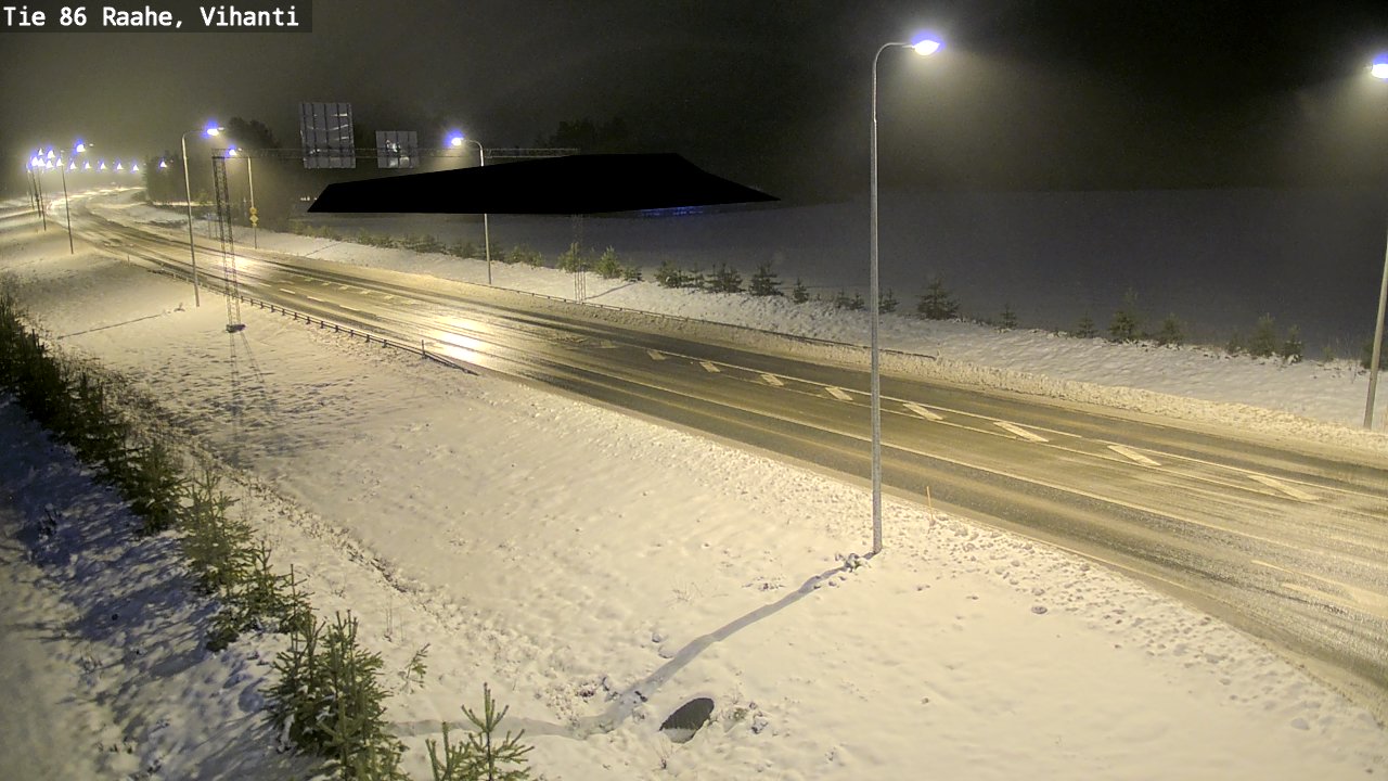 Weather Camera Image Väg 86 Raahe, Vihanti, Raahe, Pohjois-Pohjanmaa