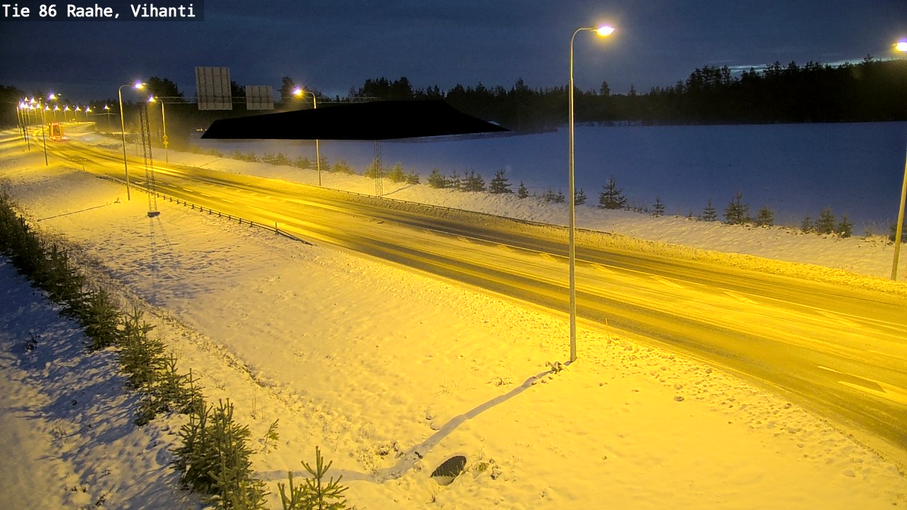 Weather Camera Image Väg 86 Raahe, Vihanti, Raahe, Pohjois-Pohjanmaa