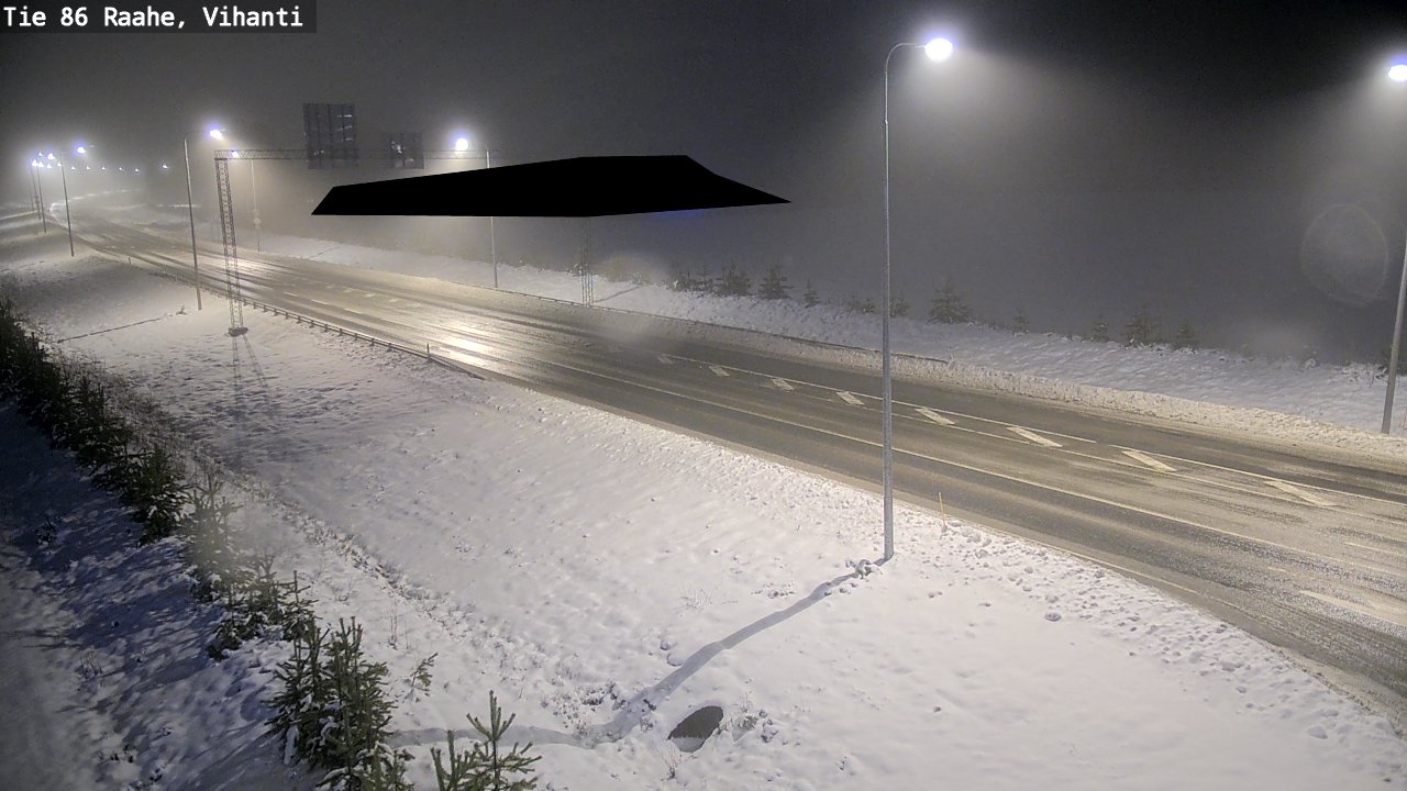 Weather Camera Image Väg 86 Raahe, Vihanti, Raahe, Pohjois-Pohjanmaa