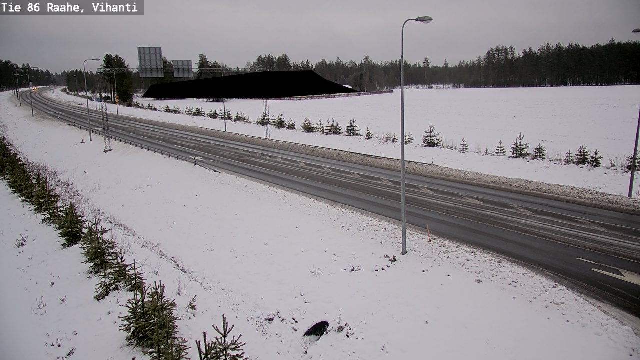Weather Camera Image Väg 86 Raahe, Vihanti, Raahe, Pohjois-Pohjanmaa
