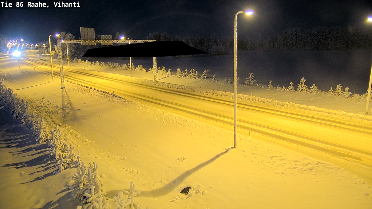 Weather Camera Image Road 86 Raahe, Vihanti, Raahe, Pohjois-Pohjanmaa