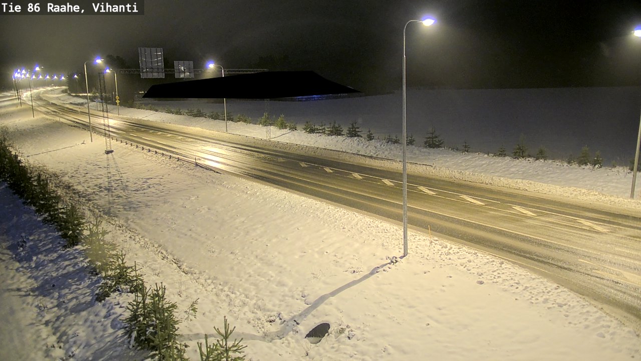 Weather Camera Image Väg 86 Raahe, Vihanti, Raahe, Pohjois-Pohjanmaa