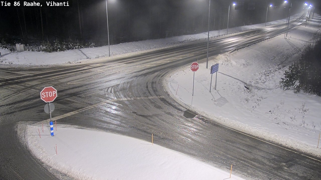 Weather Camera Image Road 86 Raahe, Vihanti, Raahe, Pohjois-Pohjanmaa