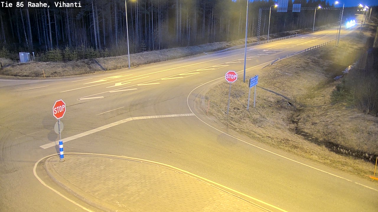 Weather Camera Image Väg 86 Raahe, Vihanti, Raahe, Pohjois-Pohjanmaa