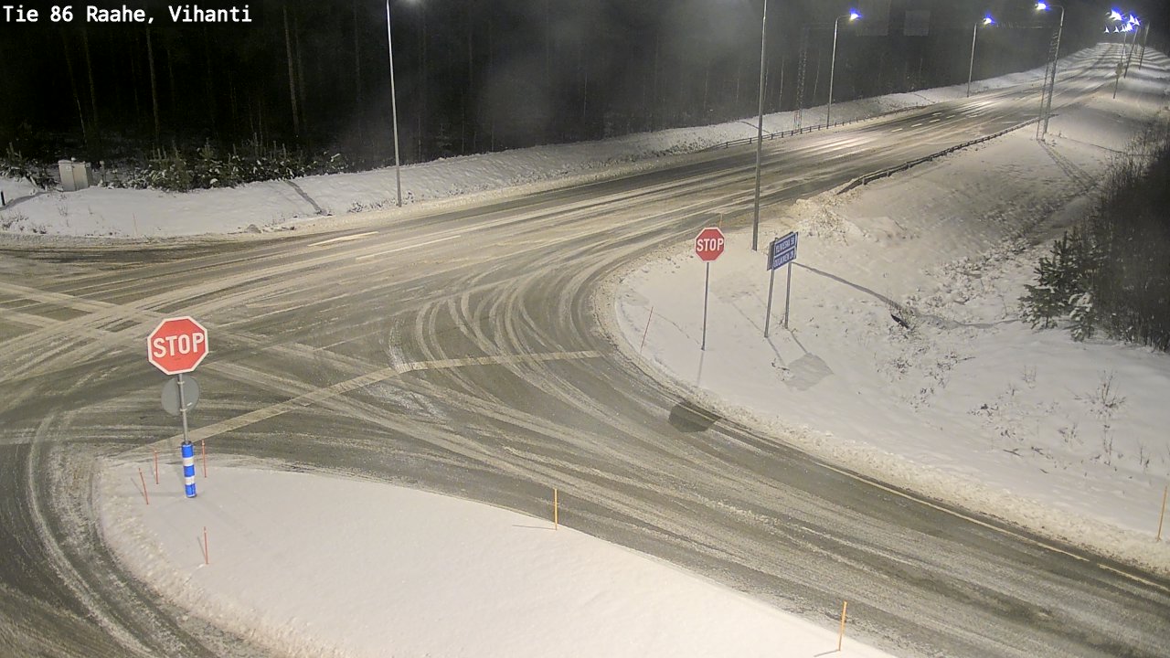 Weather Camera Image Road 86 Raahe, Vihanti, Raahe, Pohjois-Pohjanmaa