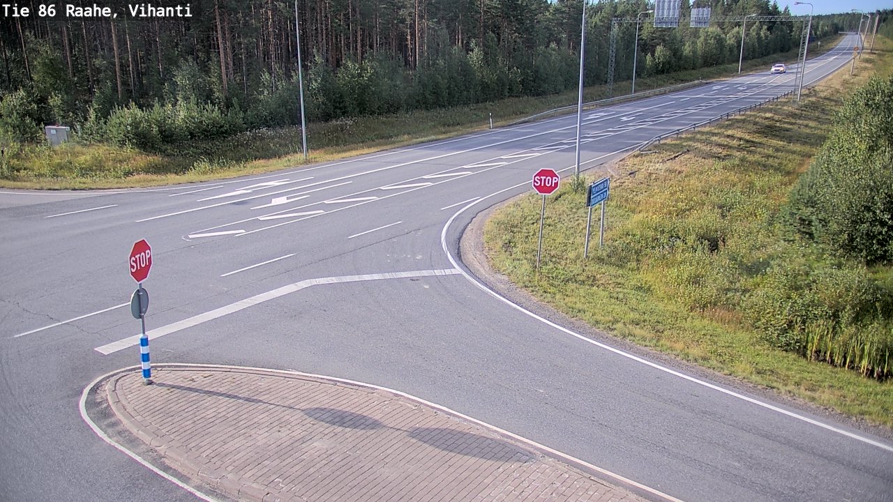 Weather Camera Image Road 86 Raahe, Vihanti, Raahe, Pohjois-Pohjanmaa