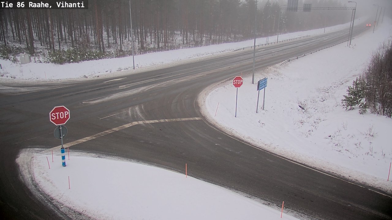 Weather Camera Image Road 86 Raahe, Vihanti, Raahe, Pohjois-Pohjanmaa