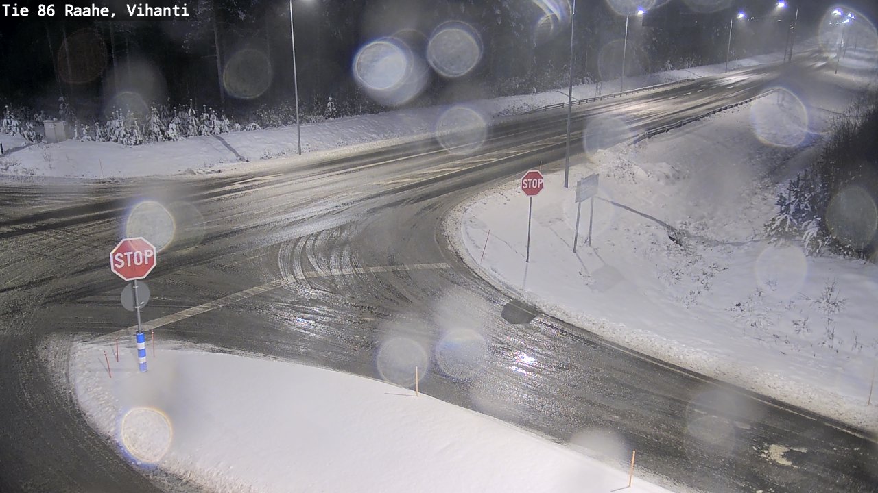 Weather Camera Image Road 86 Raahe, Vihanti, Raahe, Pohjois-Pohjanmaa