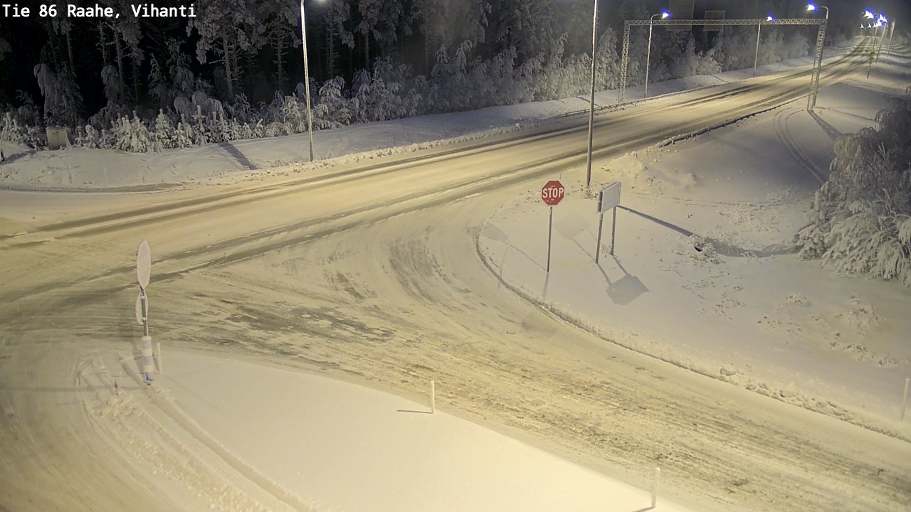 Weather Camera Image Road 86 Raahe, Vihanti, Raahe, Pohjois-Pohjanmaa