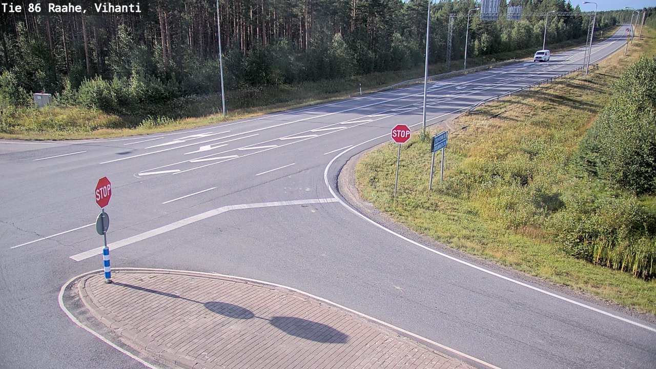 Weather Camera Image Road 86 Raahe, Vihanti, Raahe, Pohjois-Pohjanmaa