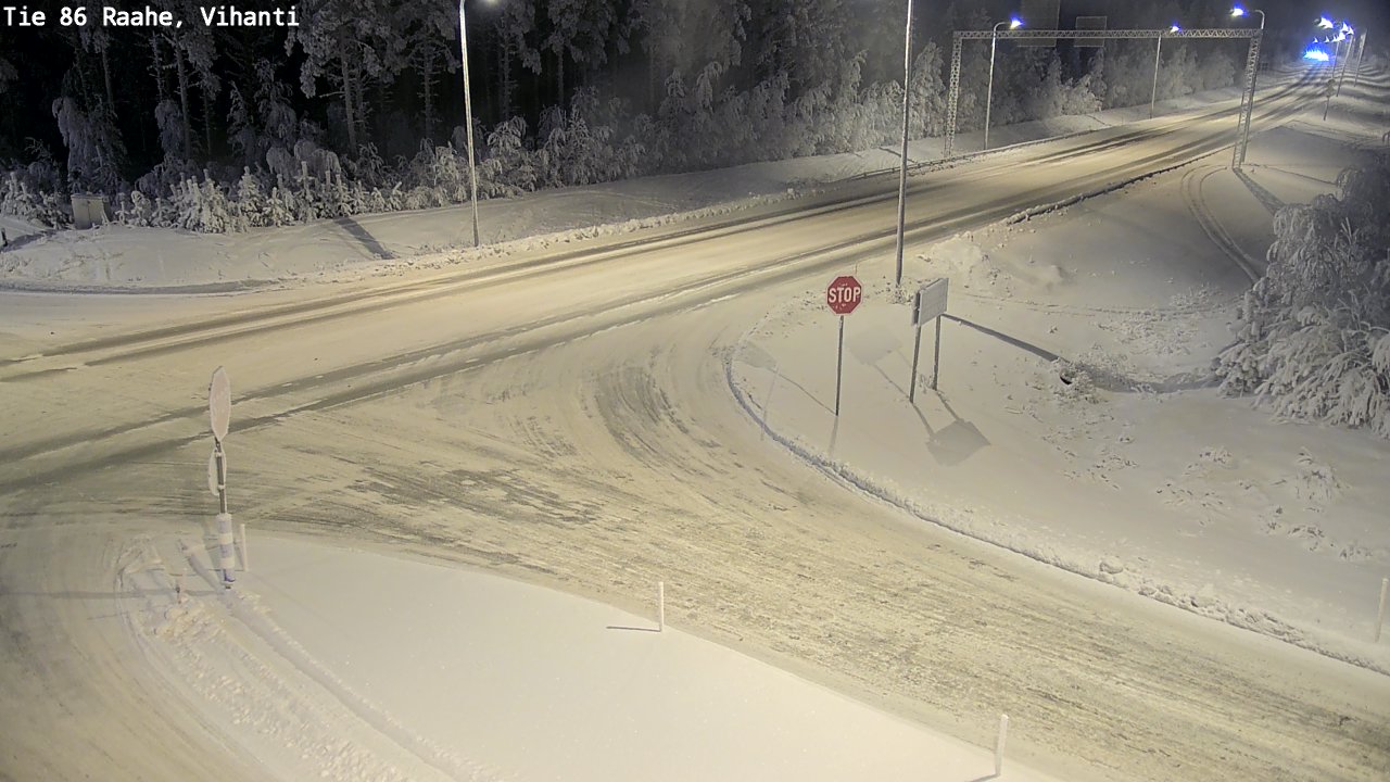 Weather Camera Image Road 86 Raahe, Vihanti, Raahe, Pohjois-Pohjanmaa