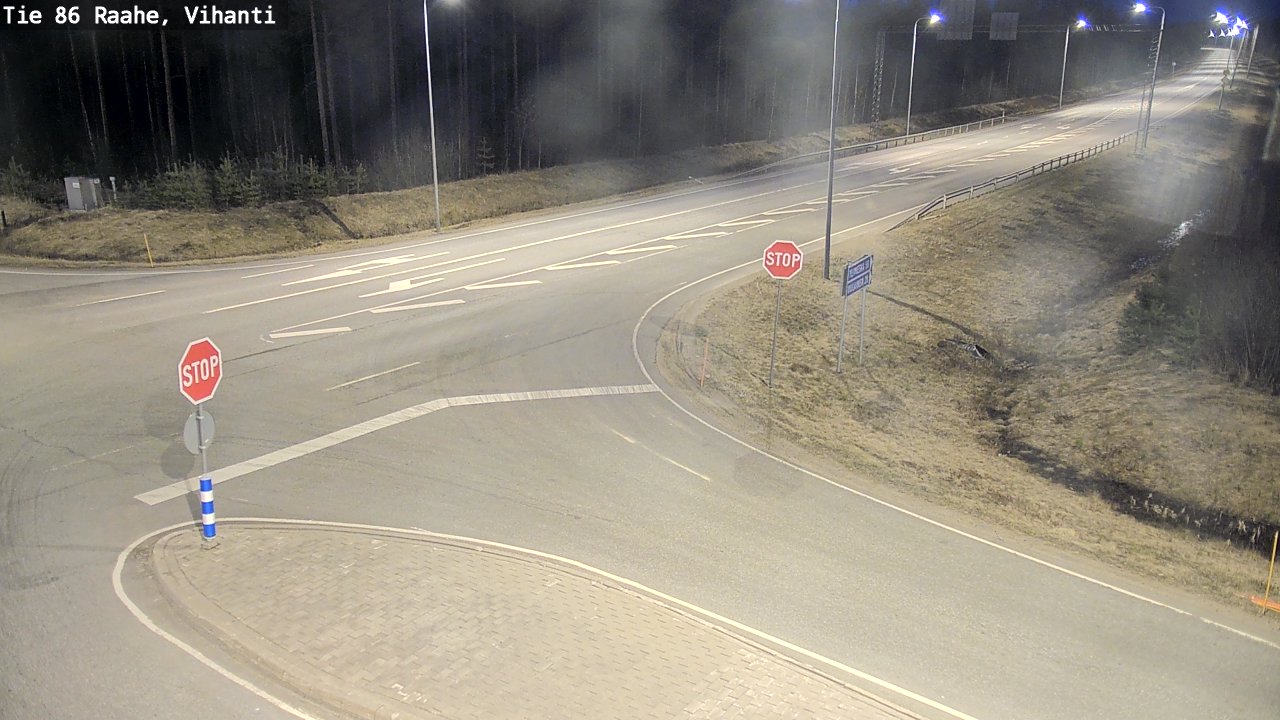 Weather Camera Image Väg 86 Raahe, Vihanti, Raahe, Pohjois-Pohjanmaa