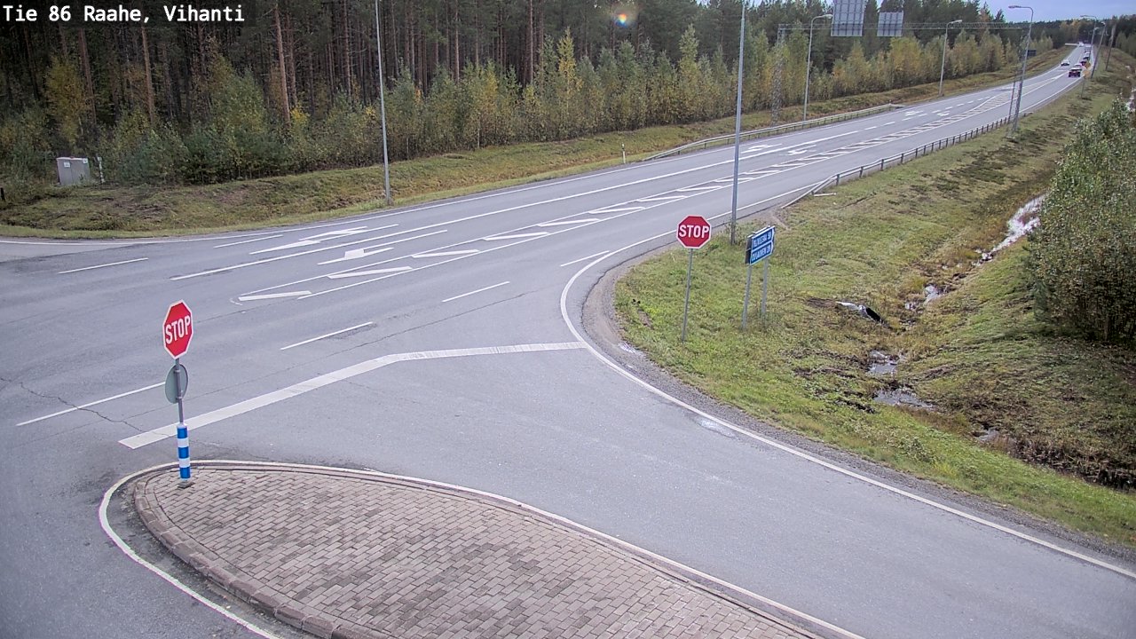 Weather Camera Image Road 86 Raahe, Vihanti, Raahe, Pohjois-Pohjanmaa