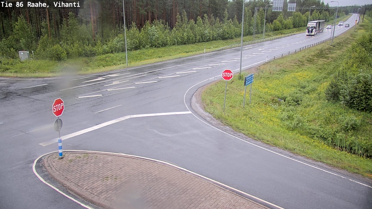 Weather Camera Image Väg 86 Raahe, Vihanti, Raahe, Pohjois-Pohjanmaa