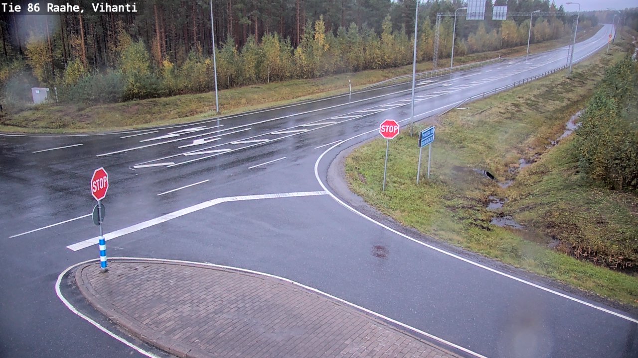 Weather Camera Image Road 86 Raahe, Vihanti, Raahe, Pohjois-Pohjanmaa