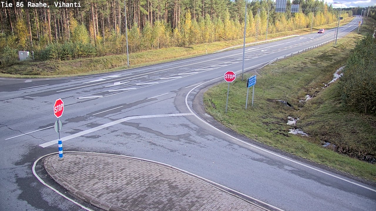 Weather Camera Image Road 86 Raahe, Vihanti, Raahe, Pohjois-Pohjanmaa