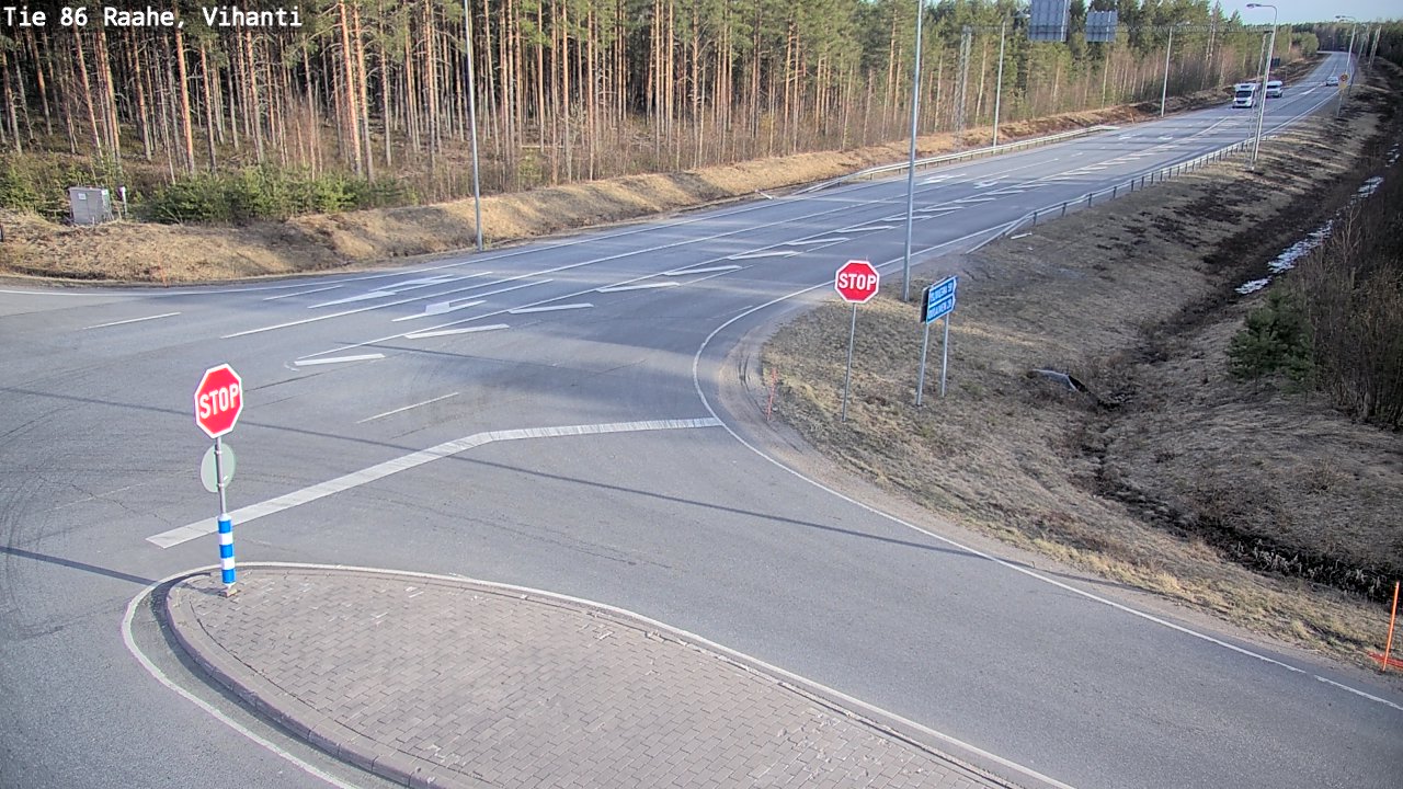 Weather Camera Image Väg 86 Raahe, Vihanti, Raahe, Pohjois-Pohjanmaa