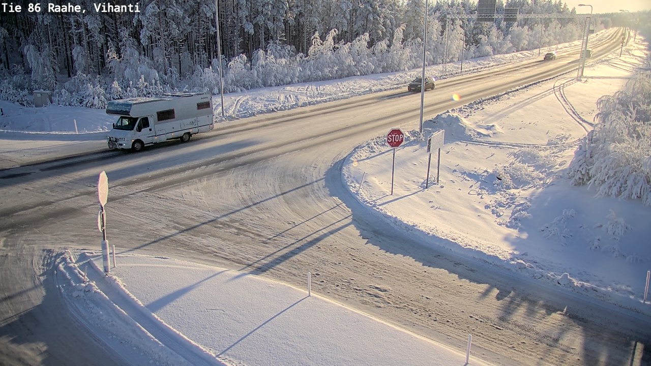 Weather Camera Image Road 86 Raahe, Vihanti, Raahe, Pohjois-Pohjanmaa