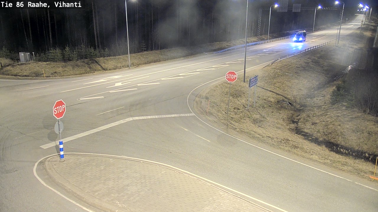 Weather Camera Image Väg 86 Raahe, Vihanti, Raahe, Pohjois-Pohjanmaa