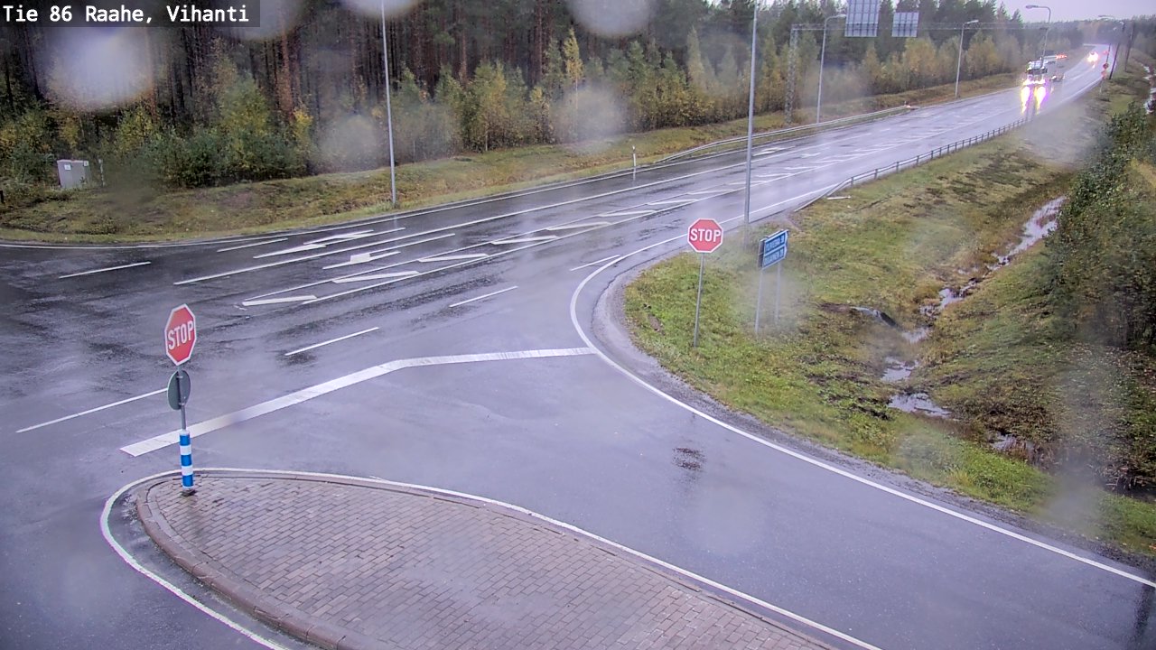 Weather Camera Image Road 86 Raahe, Vihanti, Raahe, Pohjois-Pohjanmaa
