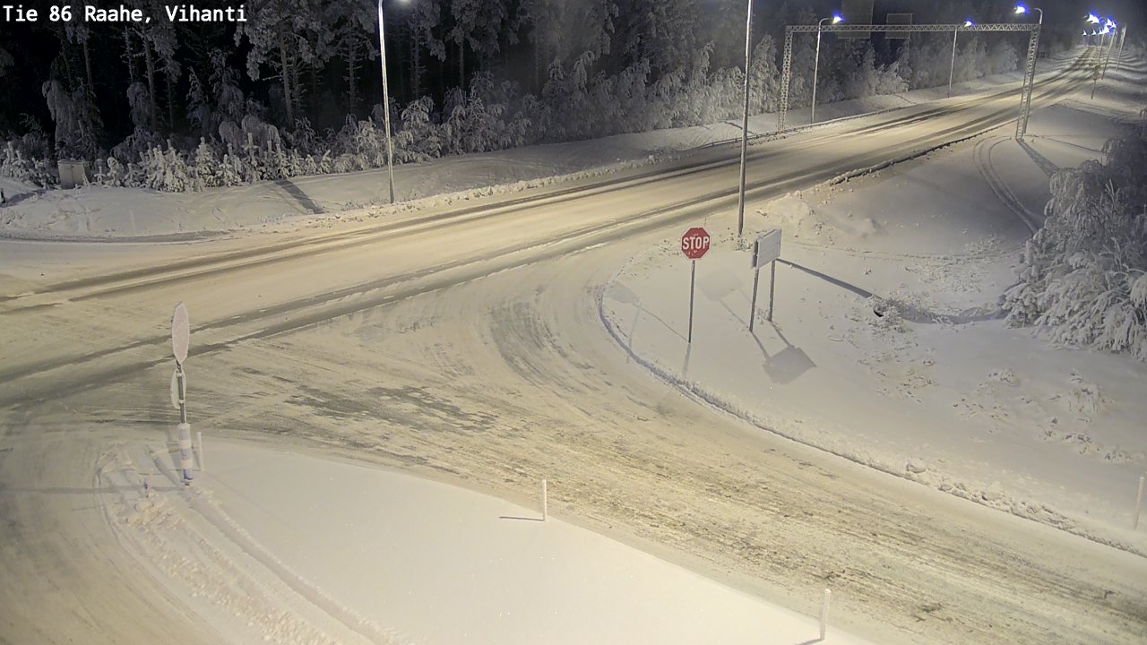 Weather Camera Image Road 86 Raahe, Vihanti, Raahe, Pohjois-Pohjanmaa
