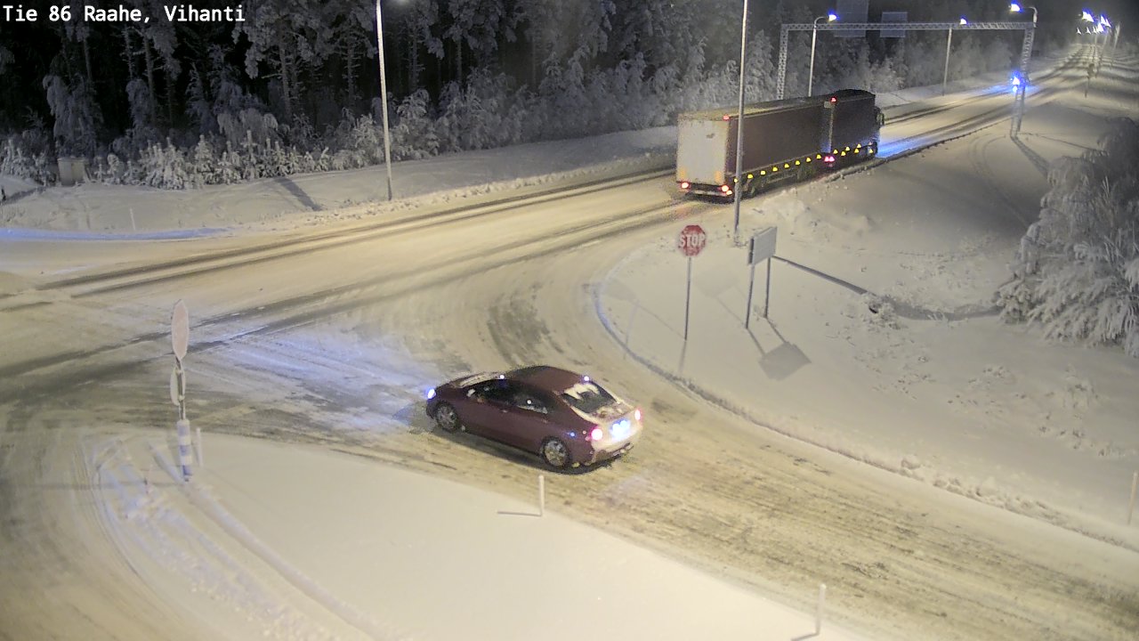 Weather Camera Image Väg 86 Raahe, Vihanti, Raahe, Pohjois-Pohjanmaa