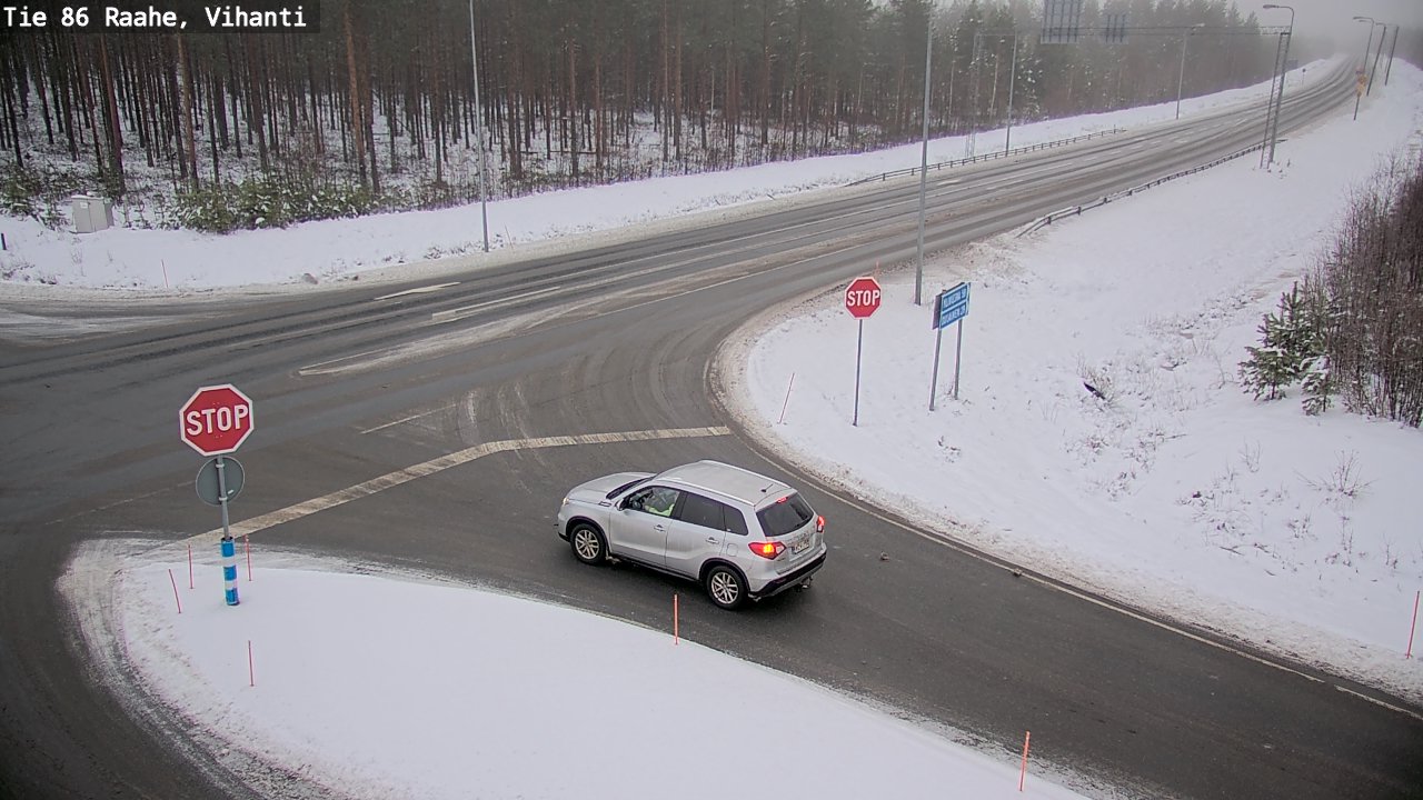 Weather Camera Image Road 86 Raahe, Vihanti, Raahe, Pohjois-Pohjanmaa