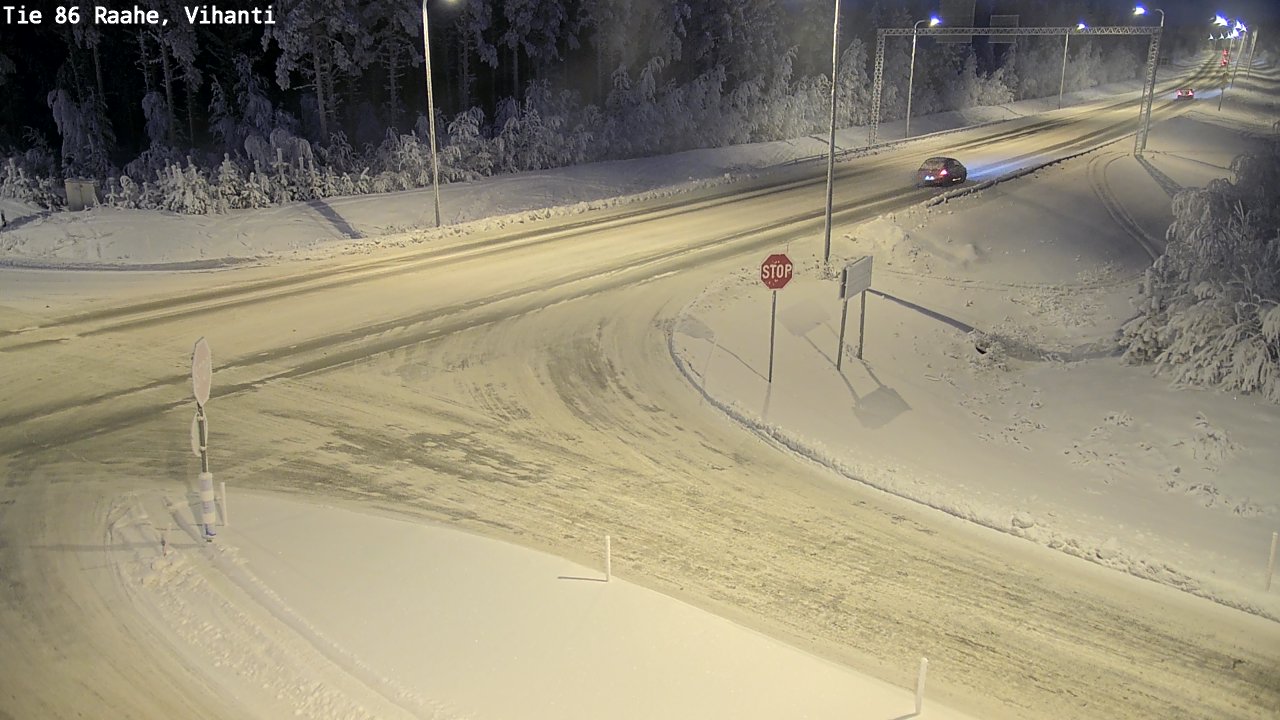 Weather Camera Image Road 86 Raahe, Vihanti, Raahe, Pohjois-Pohjanmaa