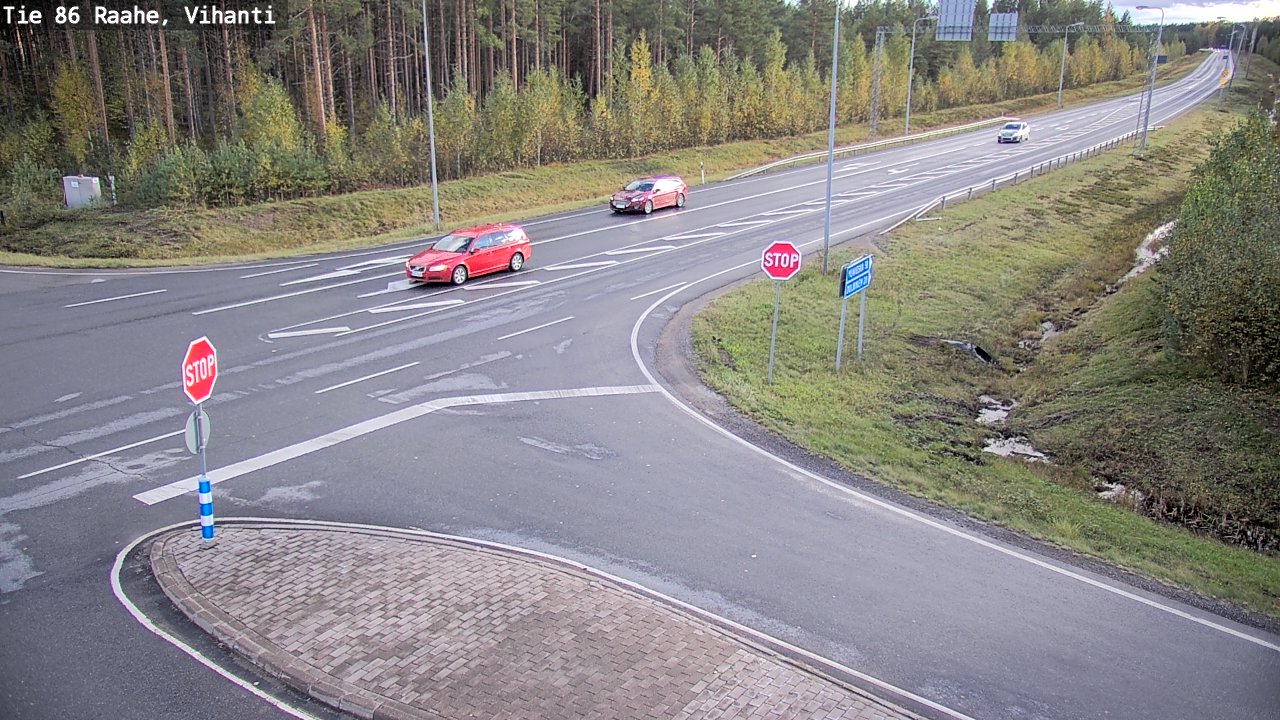 Weather Camera Image Road 86 Raahe, Vihanti, Raahe, Pohjois-Pohjanmaa