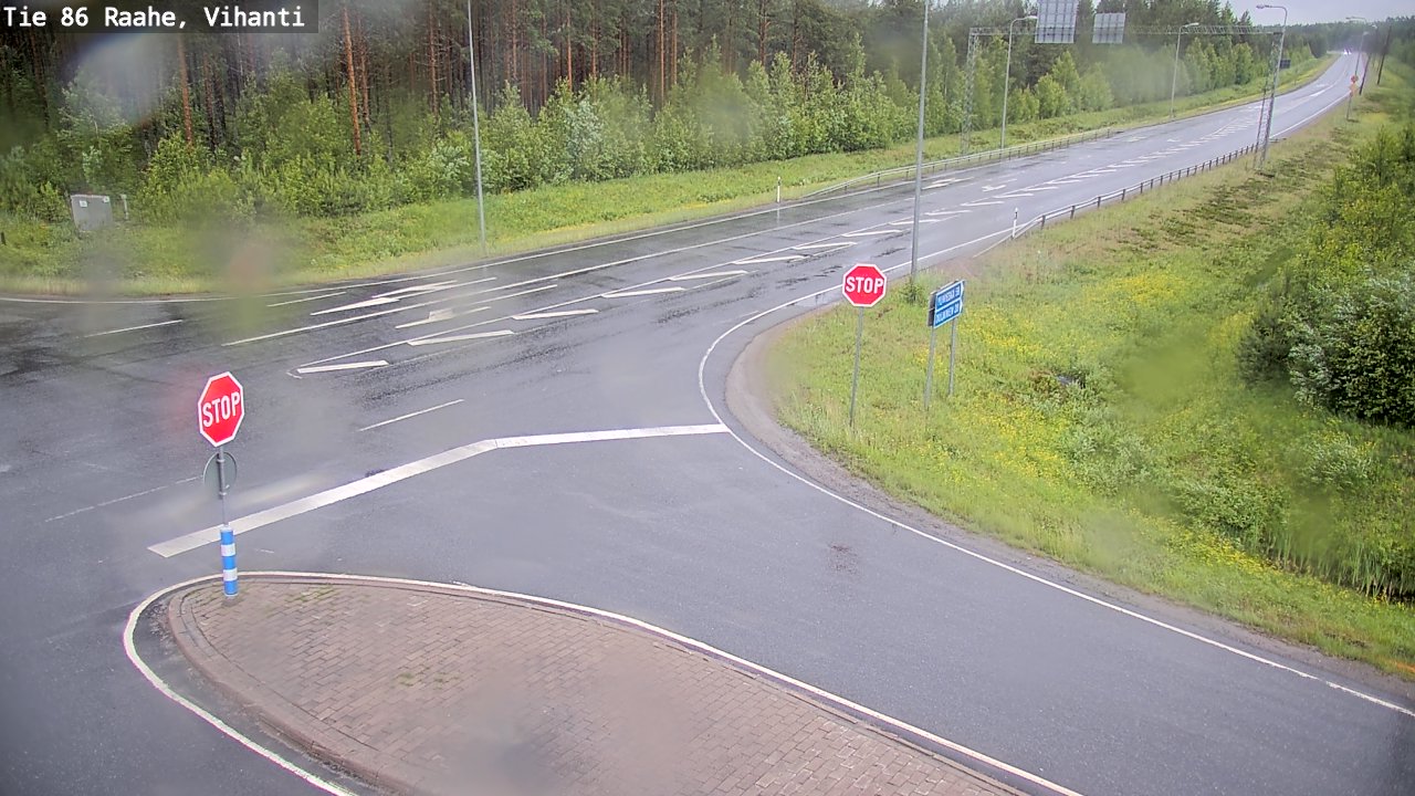 Weather Camera Image Väg 86 Raahe, Vihanti, Raahe, Pohjois-Pohjanmaa