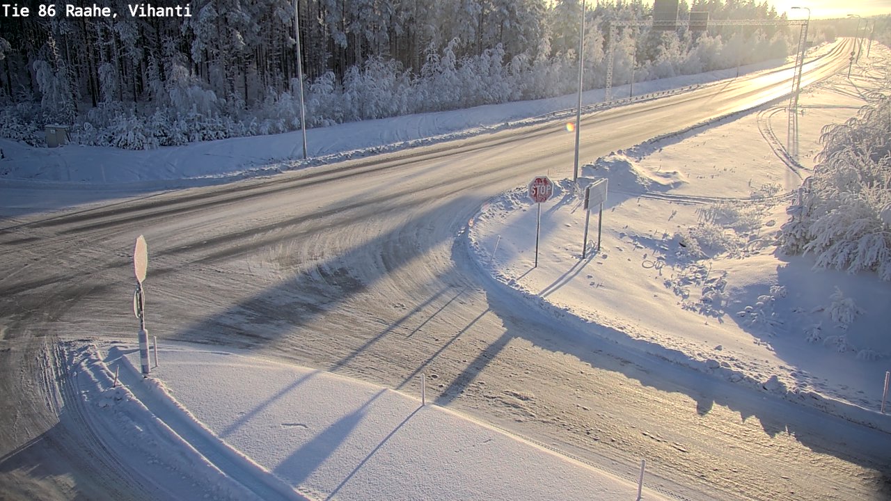 Weather Camera Image Väg 86 Raahe, Vihanti, Raahe, Pohjois-Pohjanmaa