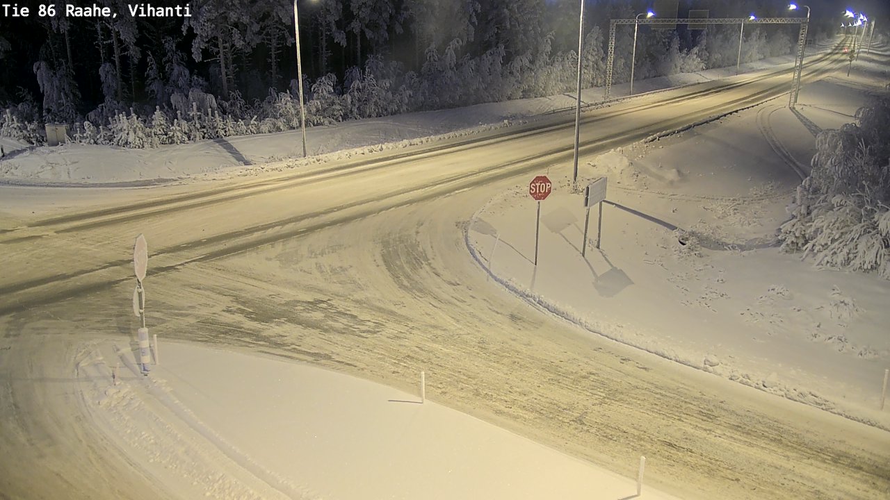 Weather Camera Image Road 86 Raahe, Vihanti, Raahe, Pohjois-Pohjanmaa