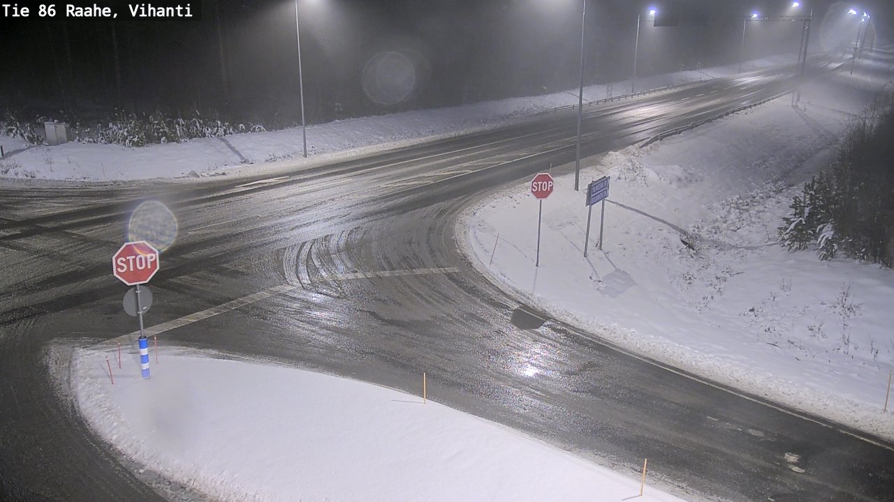 Weather Camera Image Road 86 Raahe, Vihanti, Raahe, Pohjois-Pohjanmaa