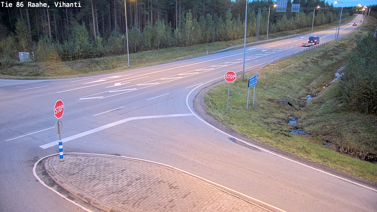 Weather Camera Image Road 86 Raahe, Vihanti, Raahe, Pohjois-Pohjanmaa