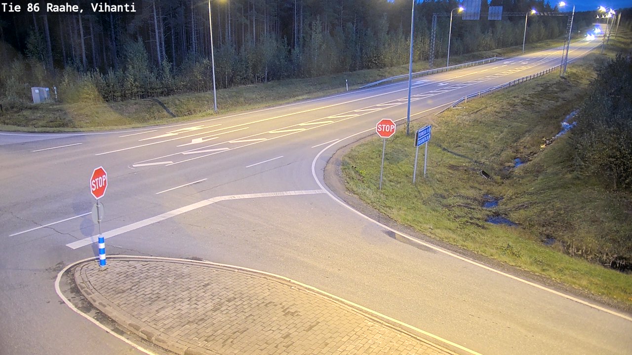 Weather Camera Image Road 86 Raahe, Vihanti, Raahe, Pohjois-Pohjanmaa