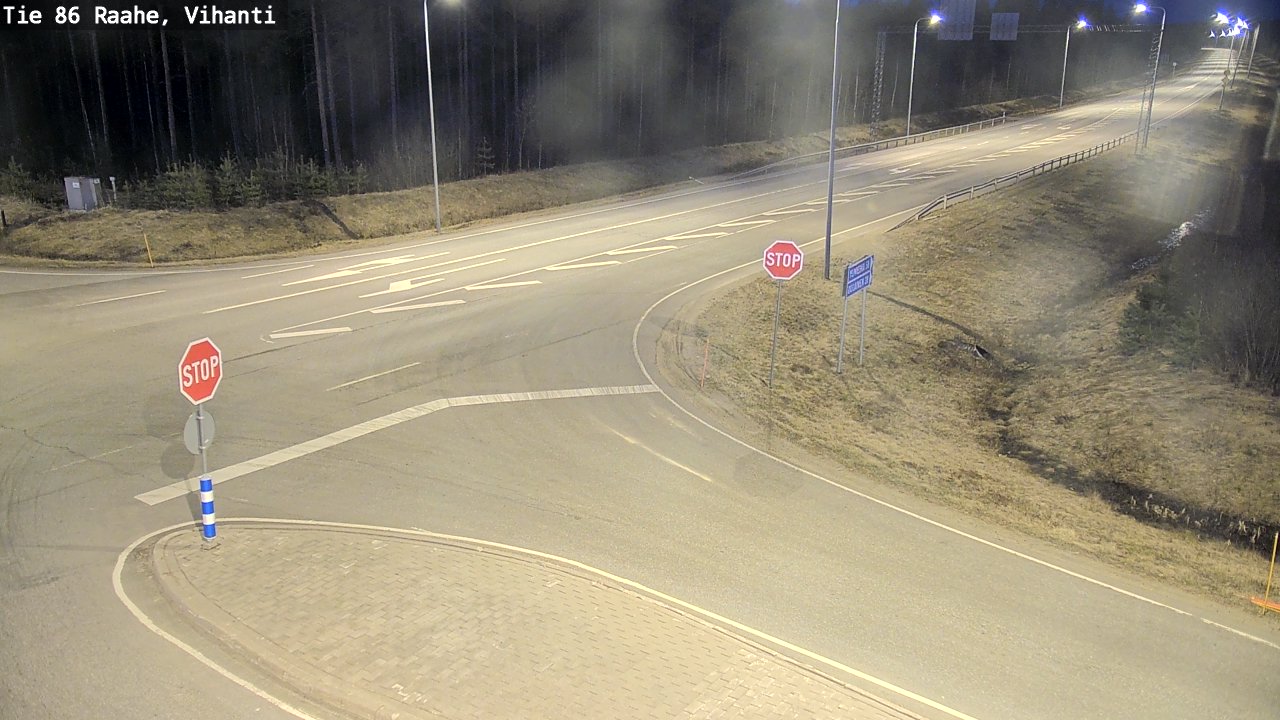 Weather Camera Image Väg 86 Raahe, Vihanti, Raahe, Pohjois-Pohjanmaa
