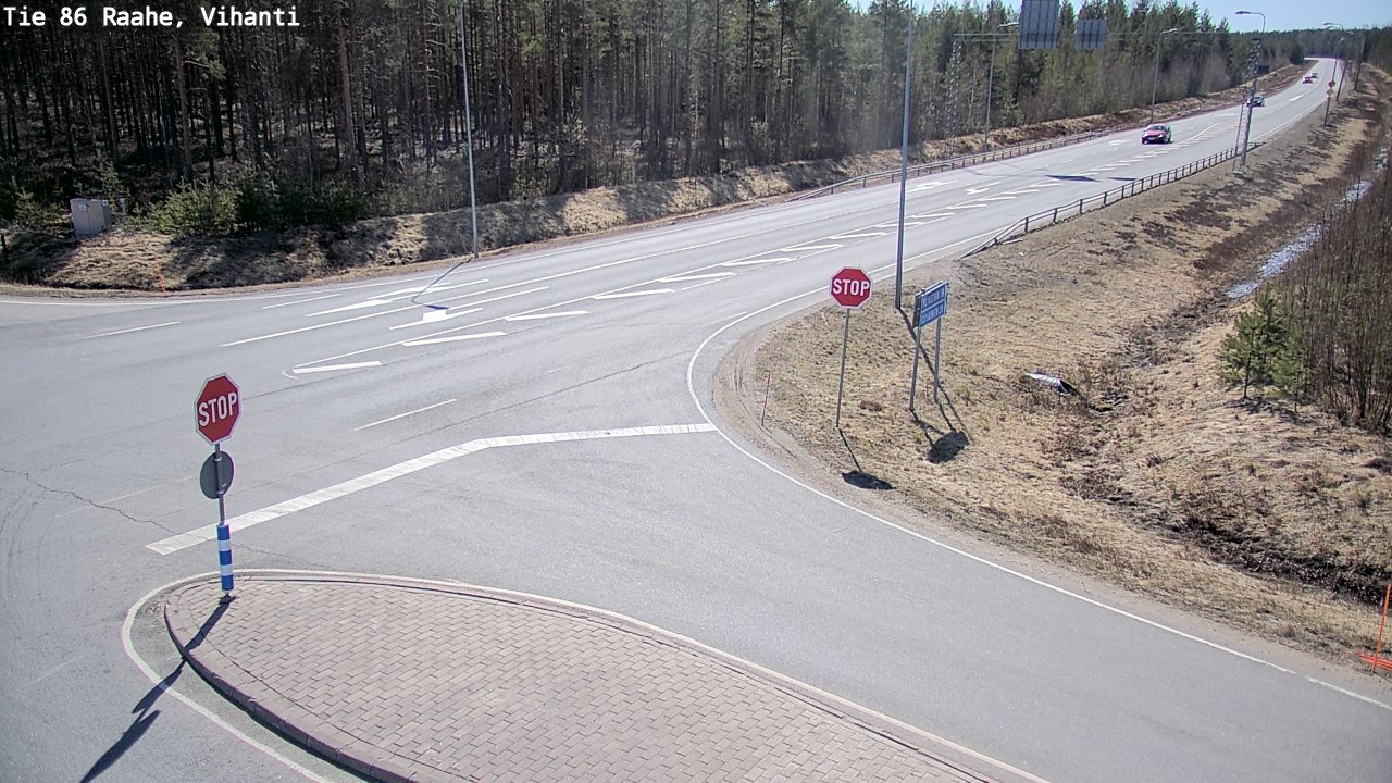 Weather Camera Image Väg 86 Raahe, Vihanti, Raahe, Pohjois-Pohjanmaa