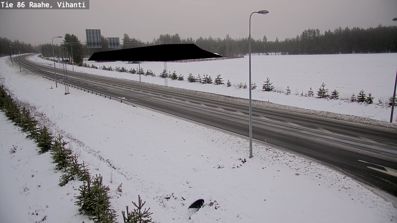 Weather Camera Image Road 86 Raahe, Vihanti, Raahe, Pohjois-Pohjanmaa