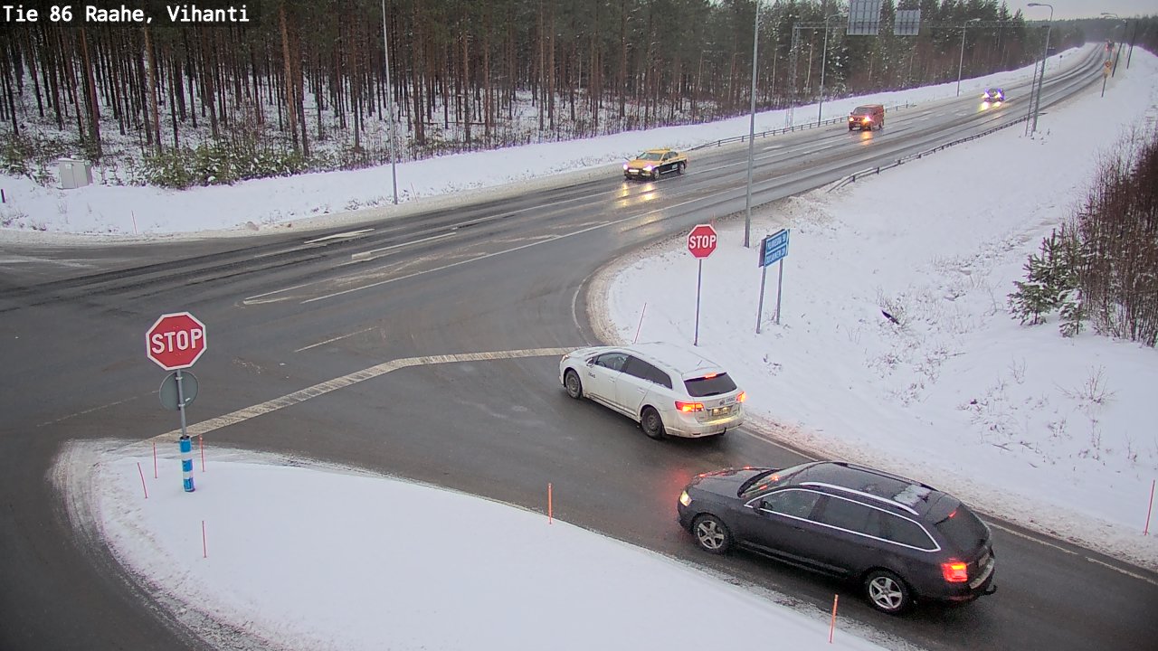 Weather Camera Image Road 86 Raahe, Vihanti, Raahe, Pohjois-Pohjanmaa