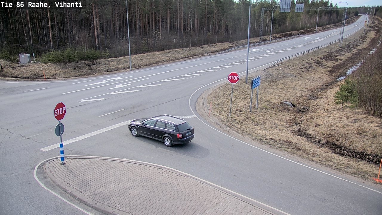 Weather Camera Image Väg 86 Raahe, Vihanti, Raahe, Pohjois-Pohjanmaa