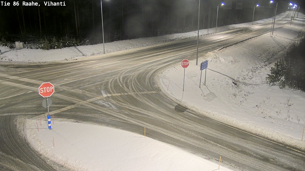 Weather Camera Image Road 86 Raahe, Vihanti, Raahe, Pohjois-Pohjanmaa