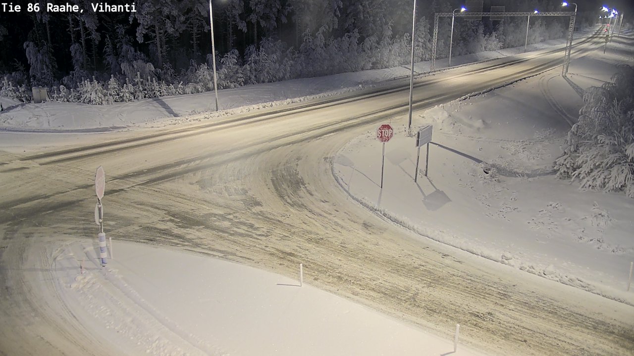 Weather Camera Image Väg 86 Raahe, Vihanti, Raahe, Pohjois-Pohjanmaa