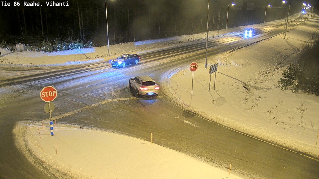 Weather Camera Image Road 86 Raahe, Vihanti, Raahe, Pohjois-Pohjanmaa