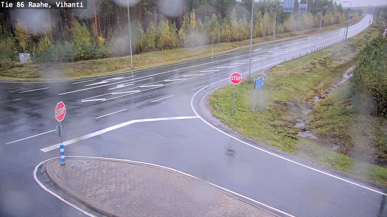 Weather Camera Image Road 86 Raahe, Vihanti, Raahe, Pohjois-Pohjanmaa