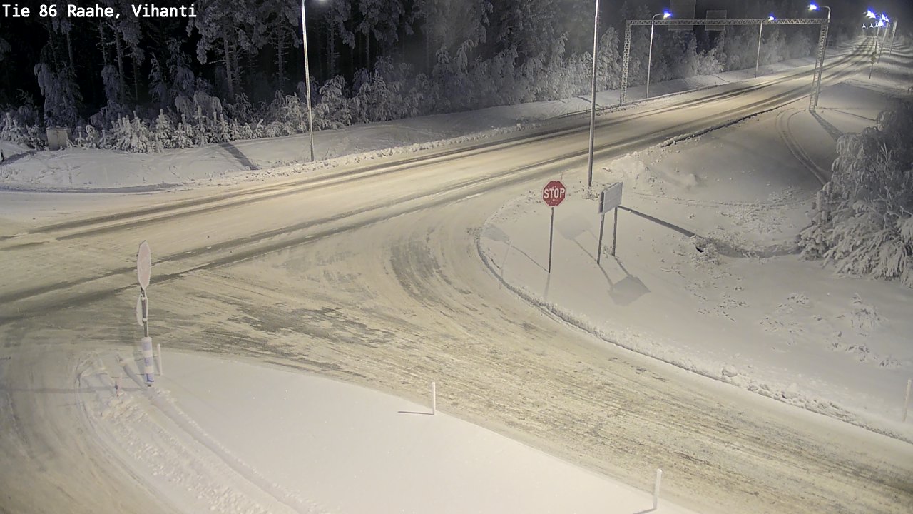 Weather Camera Image Road 86 Raahe, Vihanti, Raahe, Pohjois-Pohjanmaa