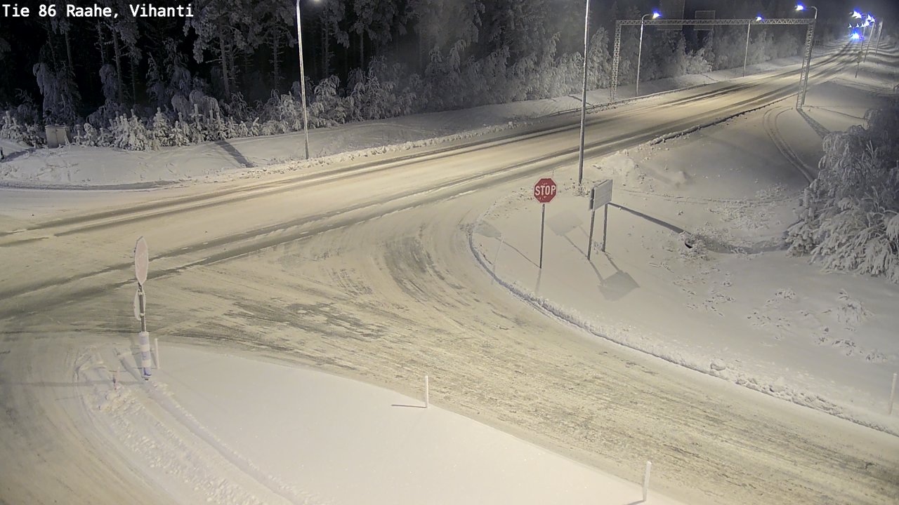Weather Camera Image Road 86 Raahe, Vihanti, Raahe, Pohjois-Pohjanmaa